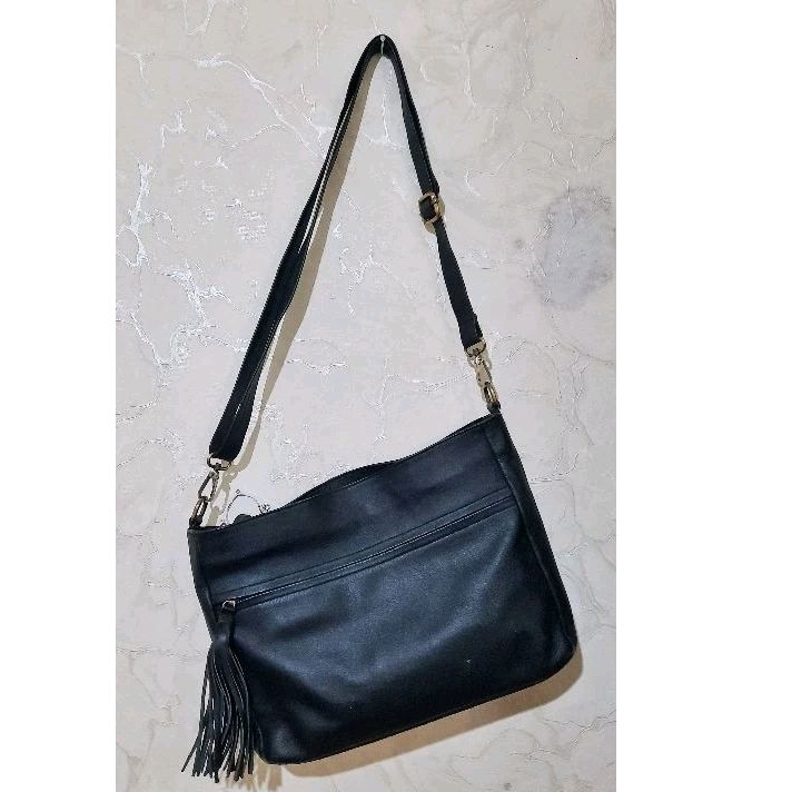 Preloved - Tas kulit laptop unisex Cibaduyut lamb skin