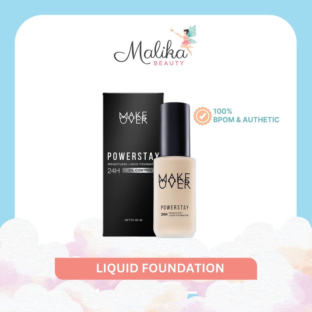 Malika Beauty | MAKE OVER Powerstay Liquid Foundation | Make Over Powerstay 24H Weightless Liquid Fo