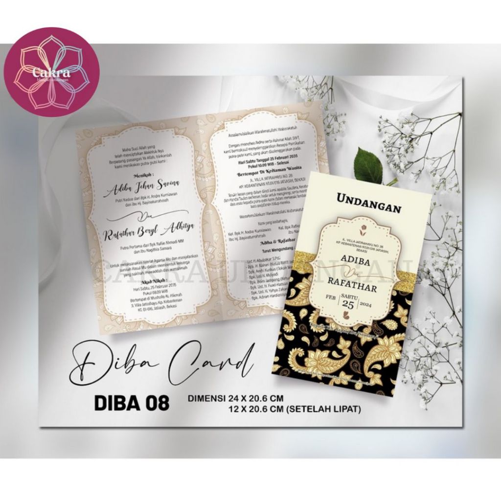

Diba 08 Blangko Undangan Pernikahan CAKRA