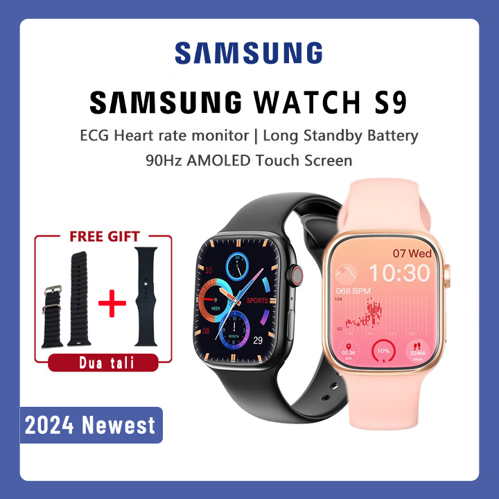 2024 ORI Samsung Smartwatch 2.3Inci Layar Sentuh 49mm Layar Penuh Jam Tangan Pintar Tahan Air Smartw