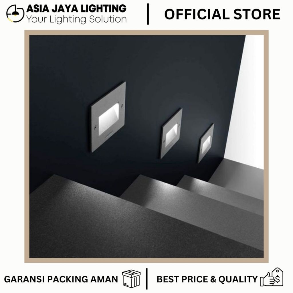 LAMPU TANGGA LED / LED STAIR LIGHT / LAMPU LED TANGGA / LED STEP LIGHT 3002 CAHAYA KUNING