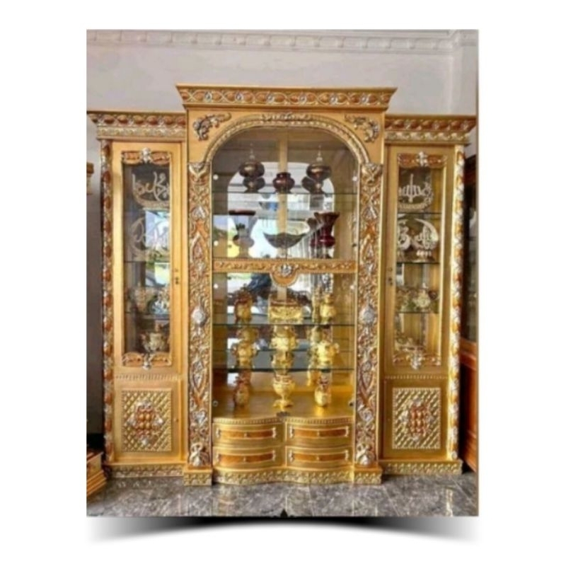 BIFET HIAS BUFET HIAS LEMARI HIAS KAYU JATI UKIRAN JEPARA