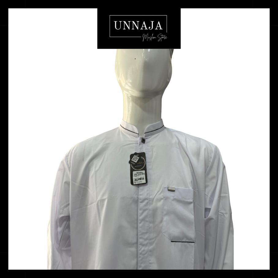 UMS - Koko putih lengan panjang / koko dewasa