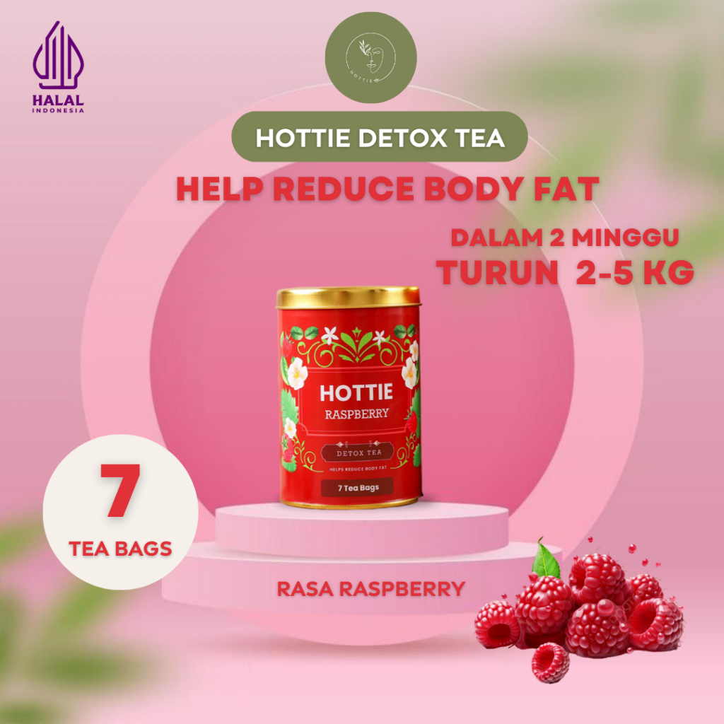 

HOTTIE Raspberry Detox Tea (isi 7 tea bags)