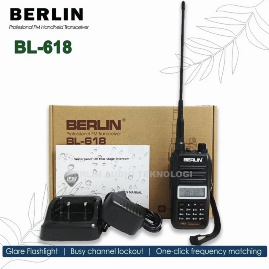 HT BERLIN BL-618 WALKIE TALKIE ORIGINAL WATERPOOF INTERCOME 7 orang melihat barang ini