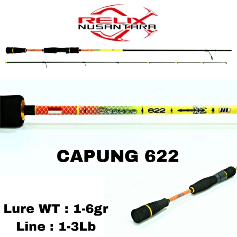 Joran Relix Nusantara Capung 622 UL 1-3lb SE / Stik Pancing Ultra Light