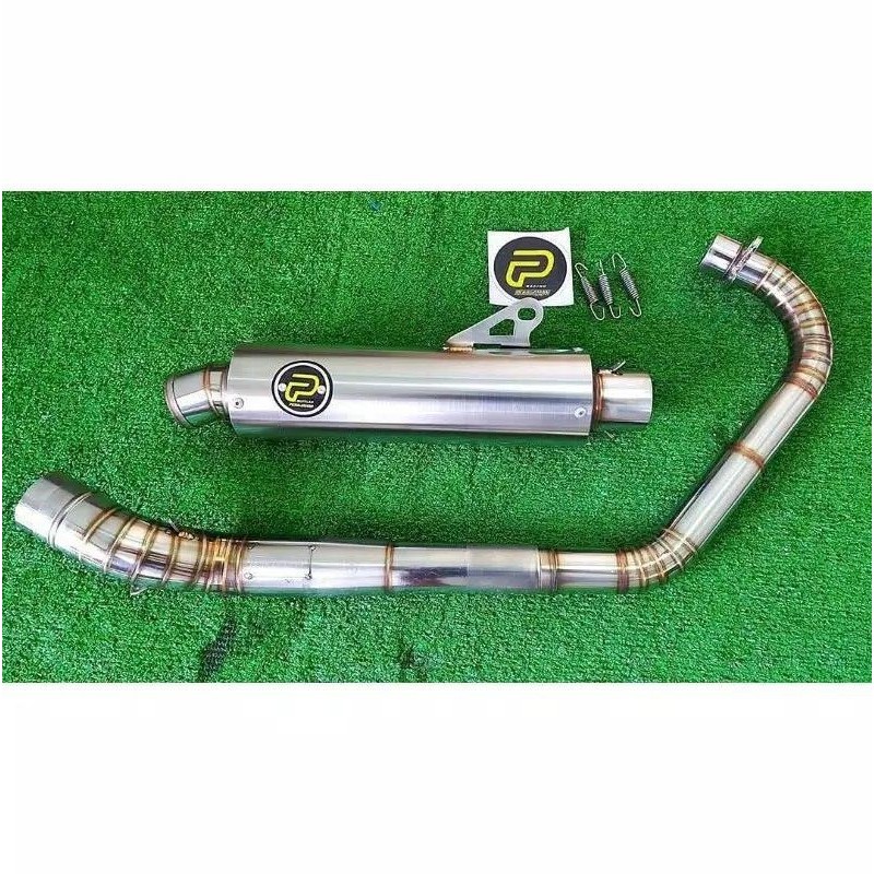 KNALPOT PEKAJAMAN CB GL TIGER HEREX 200cc 250cc LEHER CACING