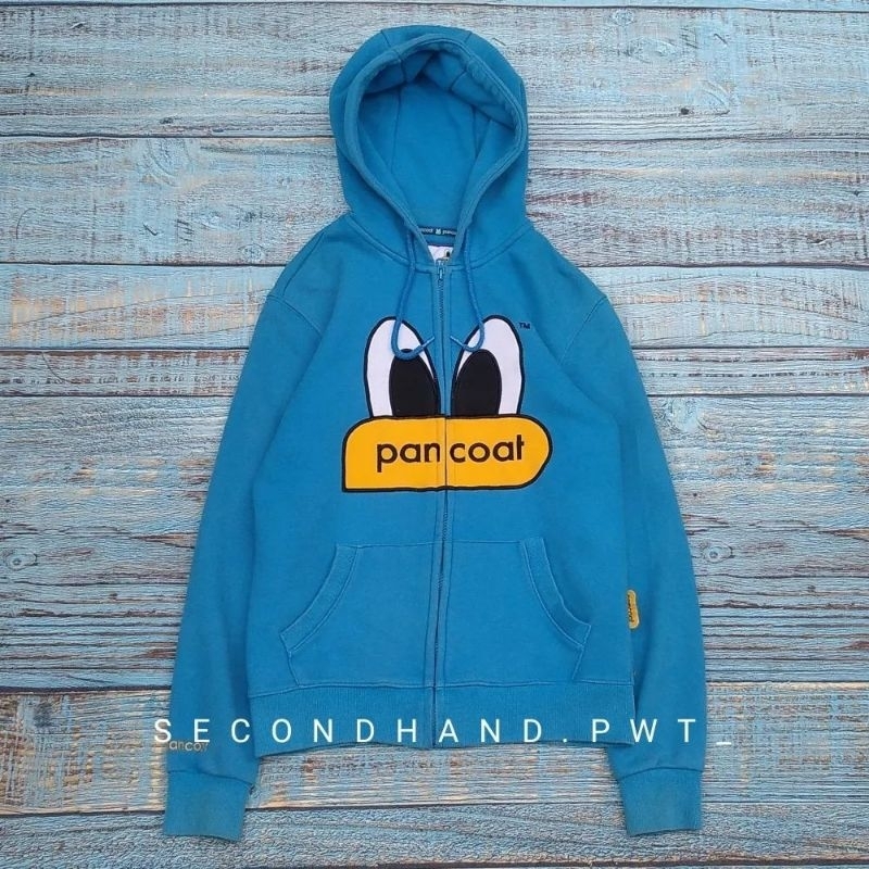 Hoodie pancoat pop eye biru