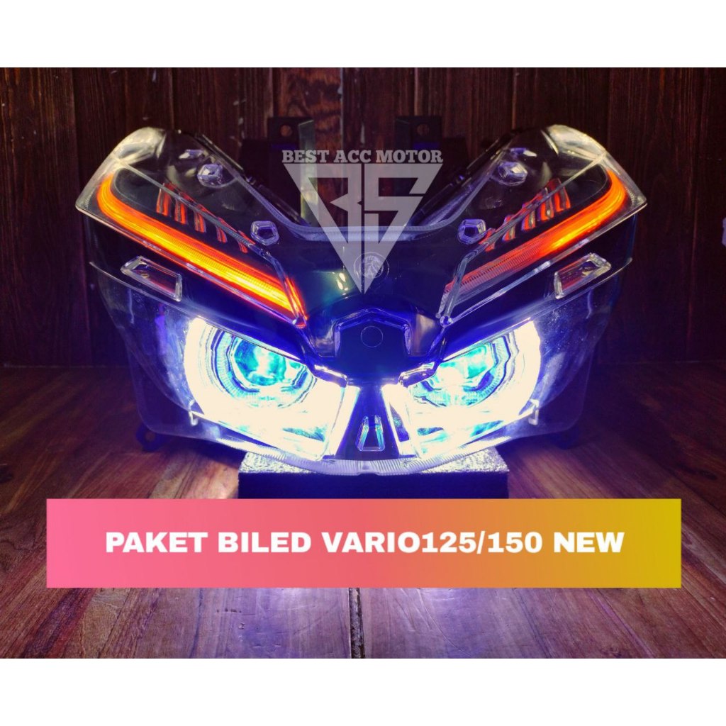 LAMPU DEPAN PROJIE VARIO 150/125 NEW&VARIO NEW SEPAKET REFLEKTOR VARIO 125/150 NEW BILED
