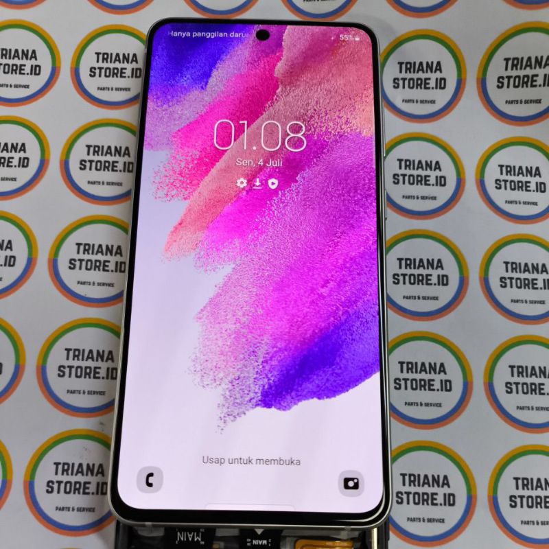 LCD fullset frame samsung S21 FE fan edition SM-G990U/E super amoled original cabutan sein like new