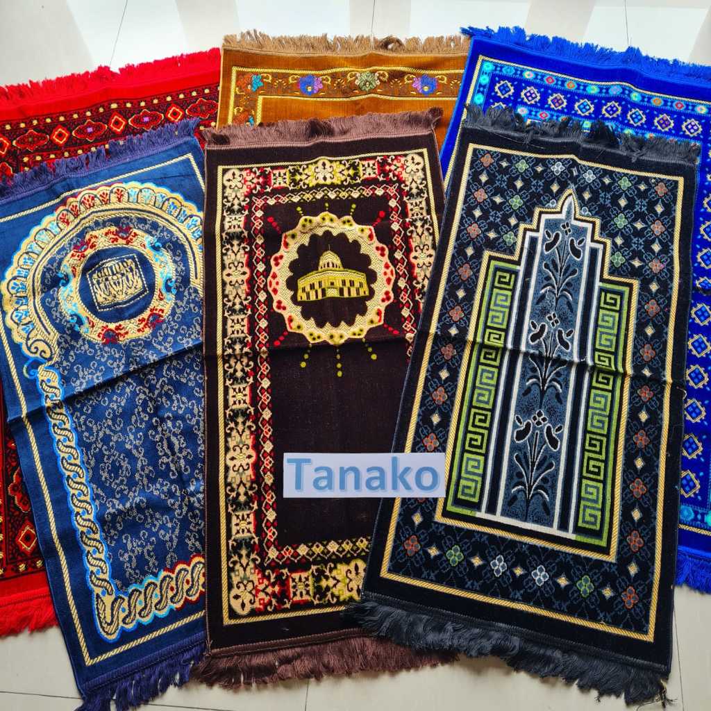 Sajadah Turkey / Turki Besar Sajadah Tanggung bludru Sajadah besar kecil travel bisa pilih motif