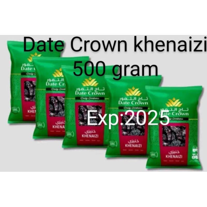 

Paket 5 Kurma Date Crown Khenaizi 500 gram