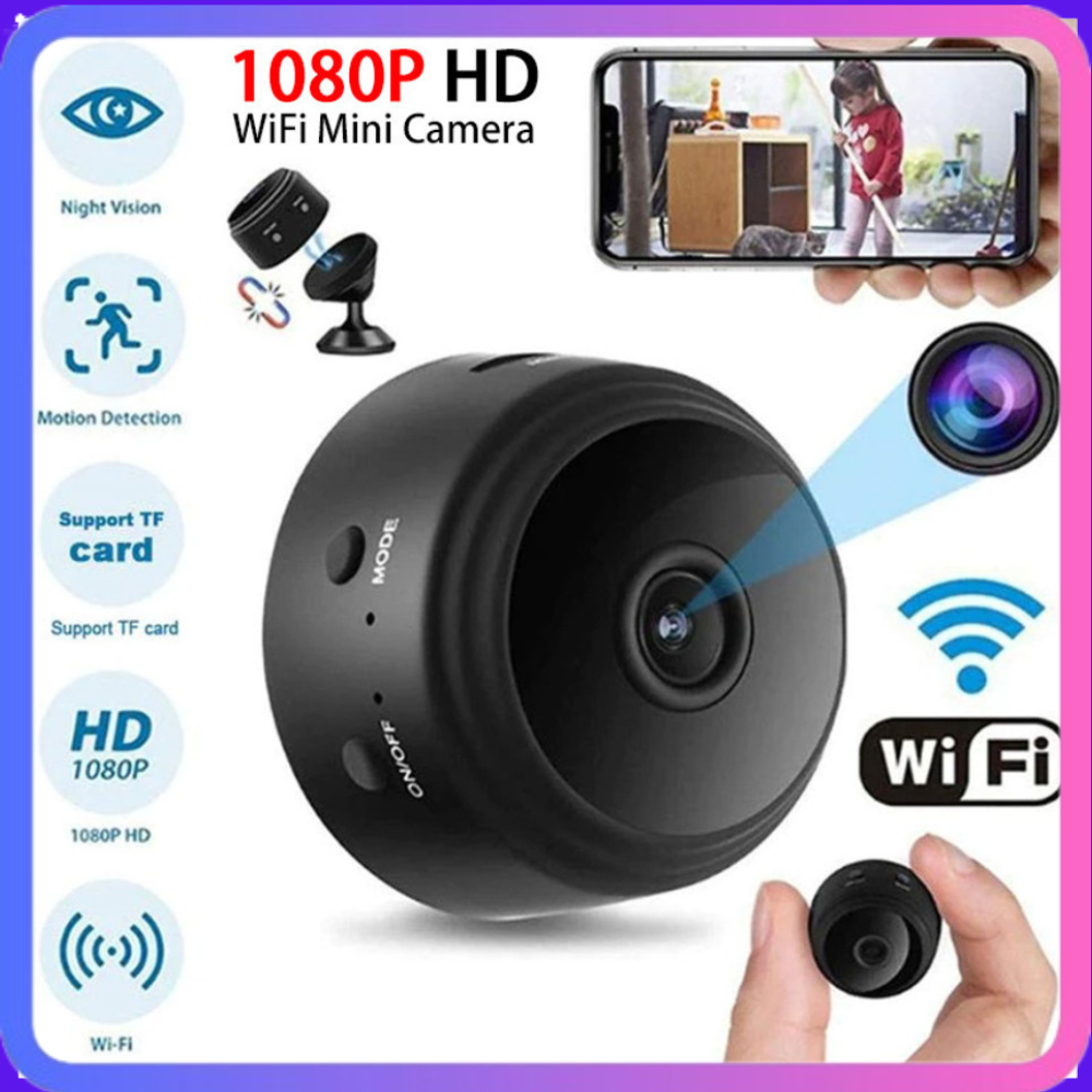 Camera CCTV Taffware Mini WiFi IP Camera CCTV Wide Angle Nightvision 1080P CCTV Wifi Mini Tersembuny