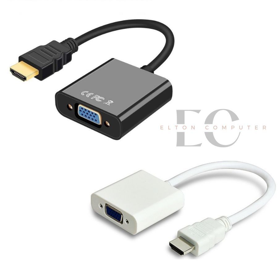( EltonComp ) Converter HDMI to VGA Adapter / Converter HDMI To VGA / Kabel HDMI to VGA / HDMI to VG