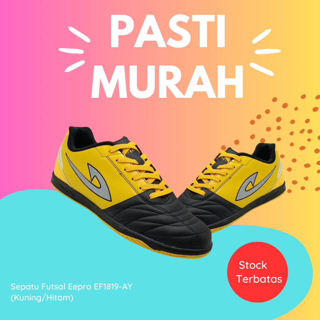 Sepatu Futsal Eepro EF1819-AY (Kuning/Hitam) TERBARU 