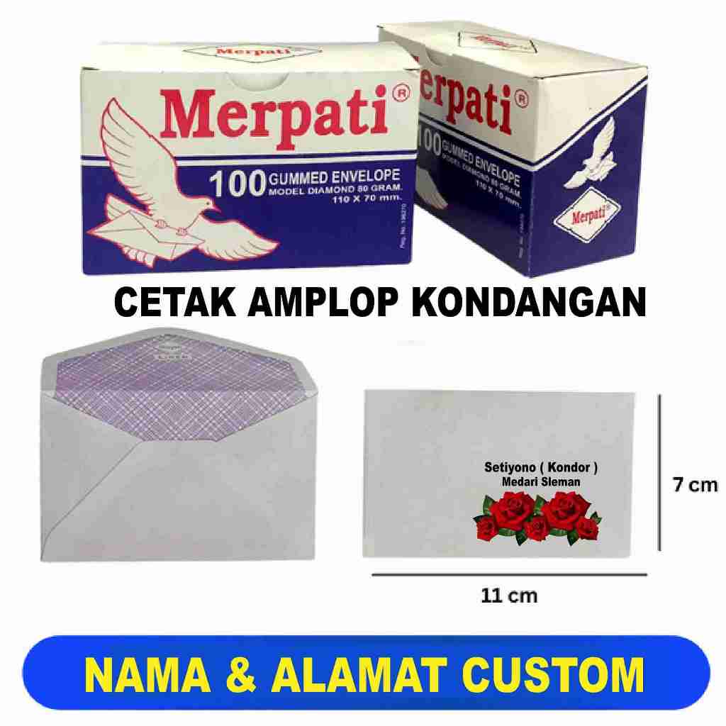 

Amplop Kondangan Motif Random Cetak Nama Alamat Custom