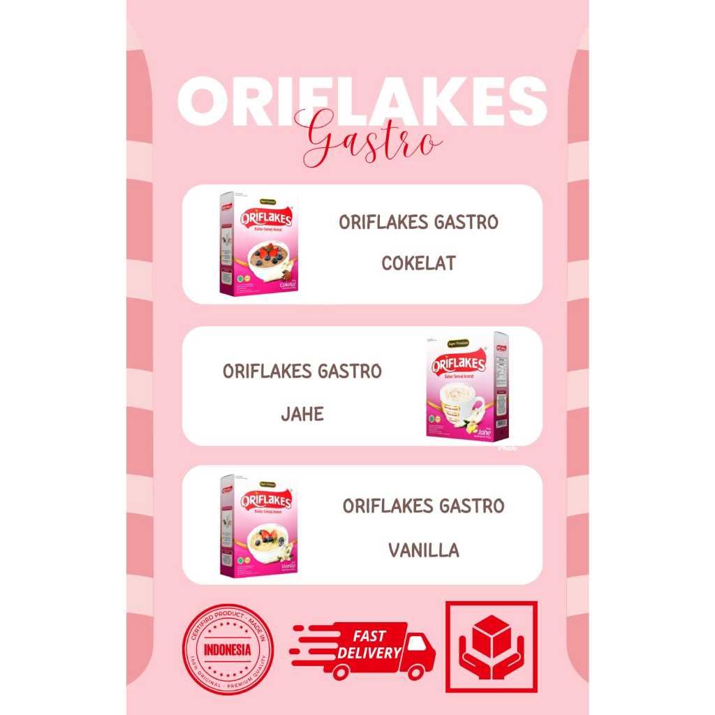 

Sereal ORIFLAKES GASTRO 350g/Sereal Umbi Garut Asam Lambung Maag Gerd/Sereal Sehat Gaztro