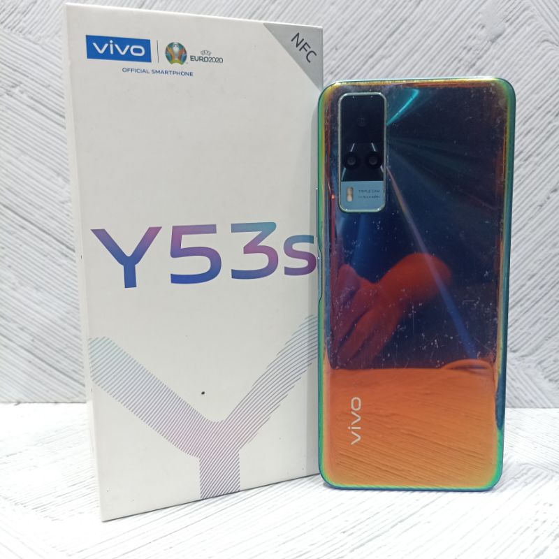 Vivo Y53s NFC Ram 8+3/128 GB Handphone Second Fullset