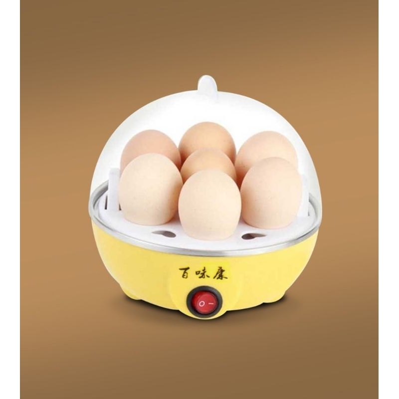 Electric Egg Cooker Boiler Kukus Portable Otomatis Alat Rebus Perebus Rebusan Telur Elektrik