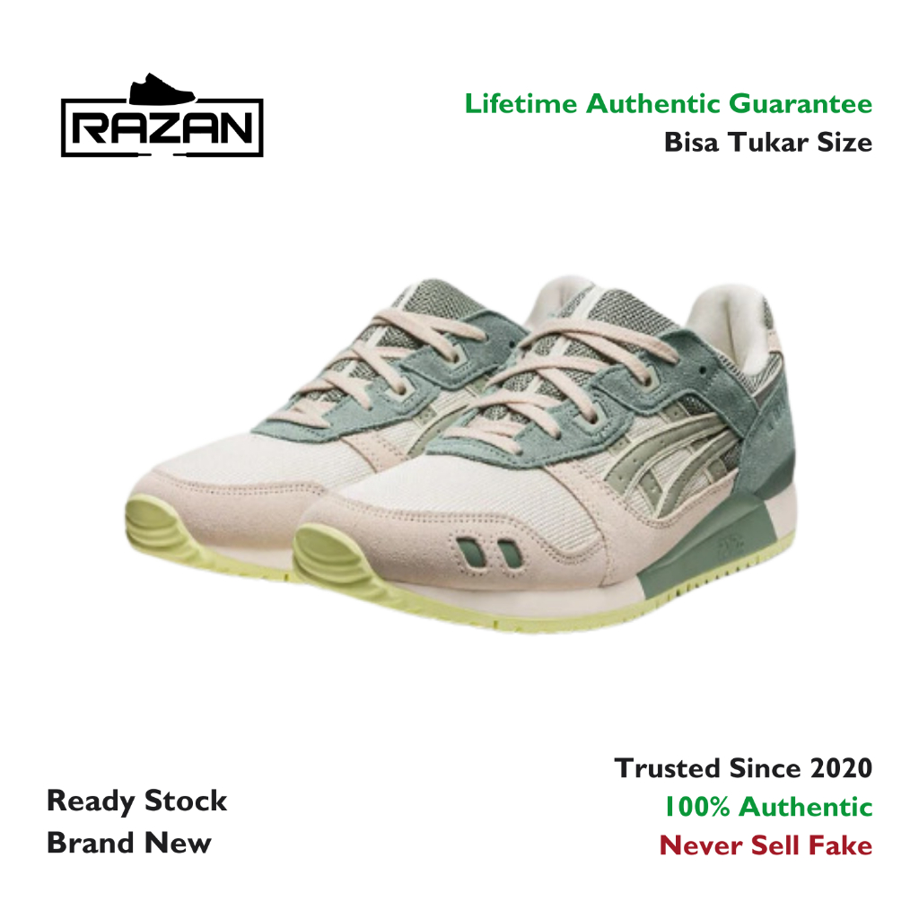 Asics Gel Lyte III OG Cream Olive Grey 100% Authentic Original