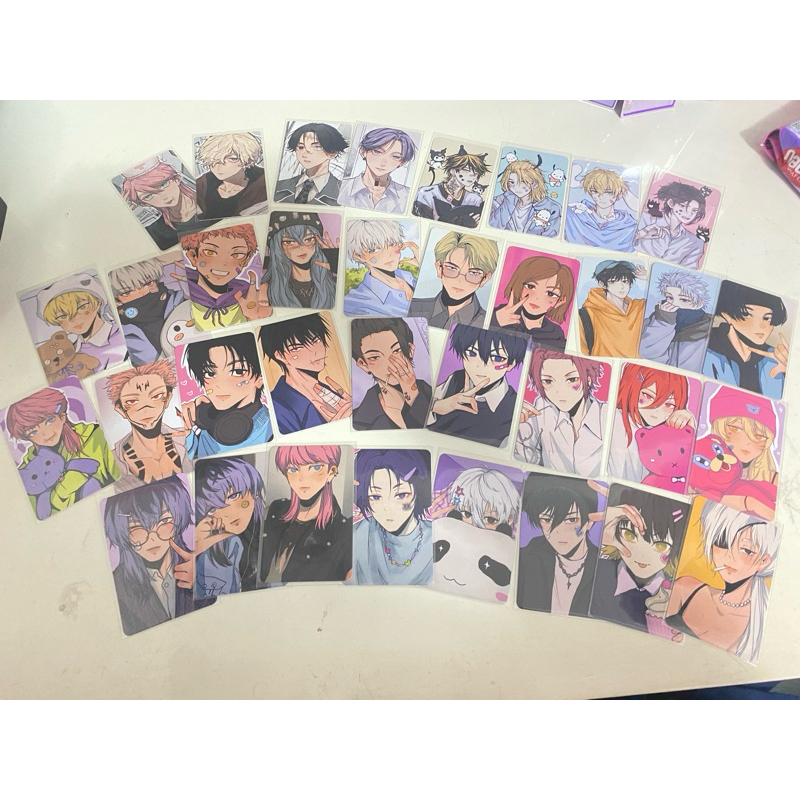 PC PHOTOCARD BY (6BAJI) FANART LOCALS ARTPRINT JUJUTSU KAISEN TOKYO REVENGERS BLUE LOCK CHAINSAW MAN