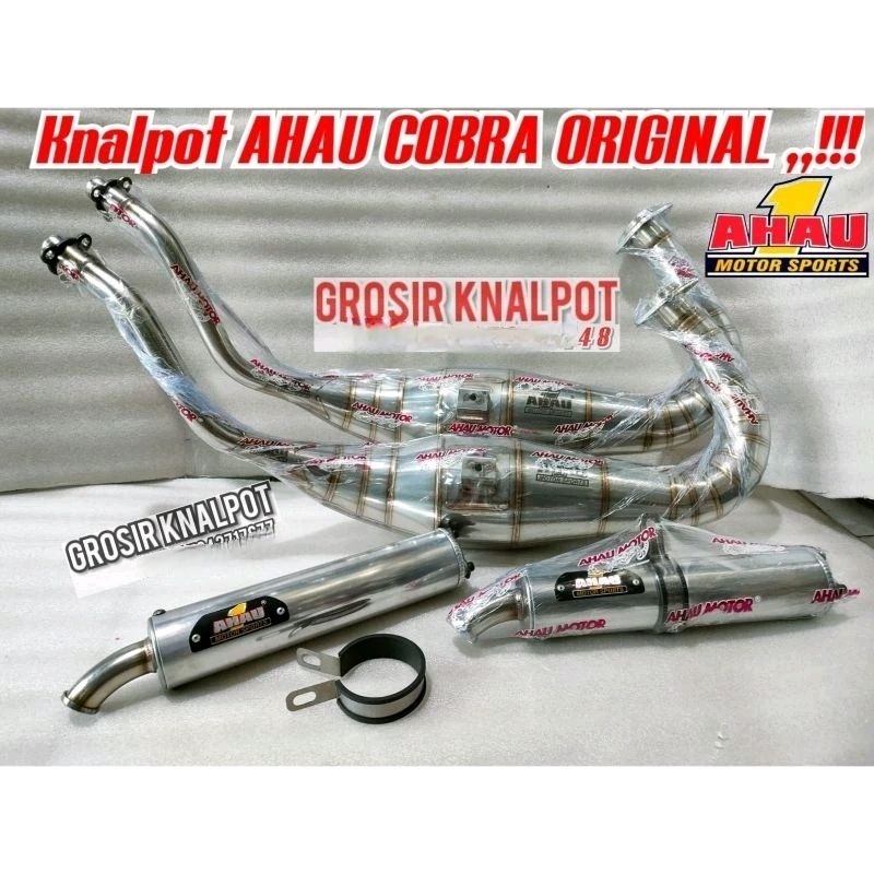 Neo Knalpot AHAU Ahau1 Racing ORIGINAL Stainles Model Cobra & NonCobra standar Kawasaki Ninja RR R