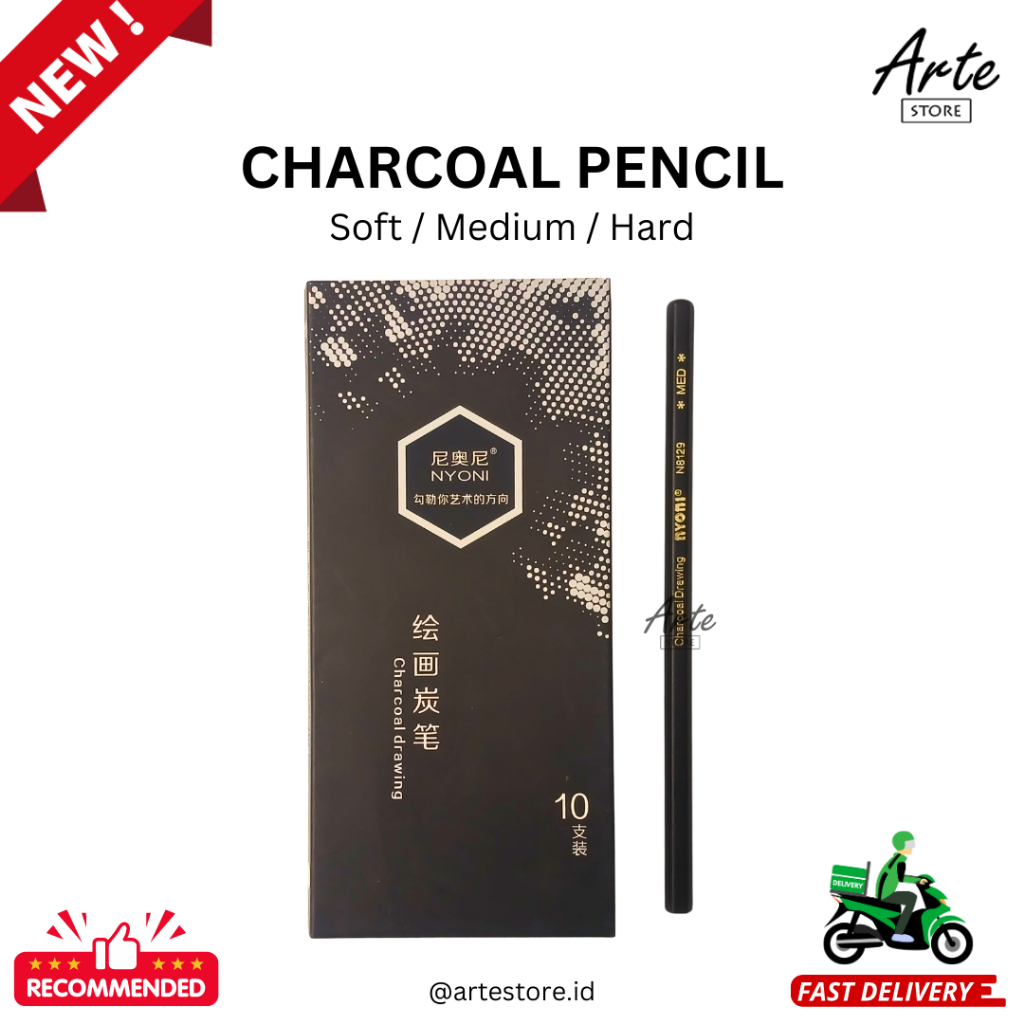 

Pensil Arang Hitam - Charcoal Pencil