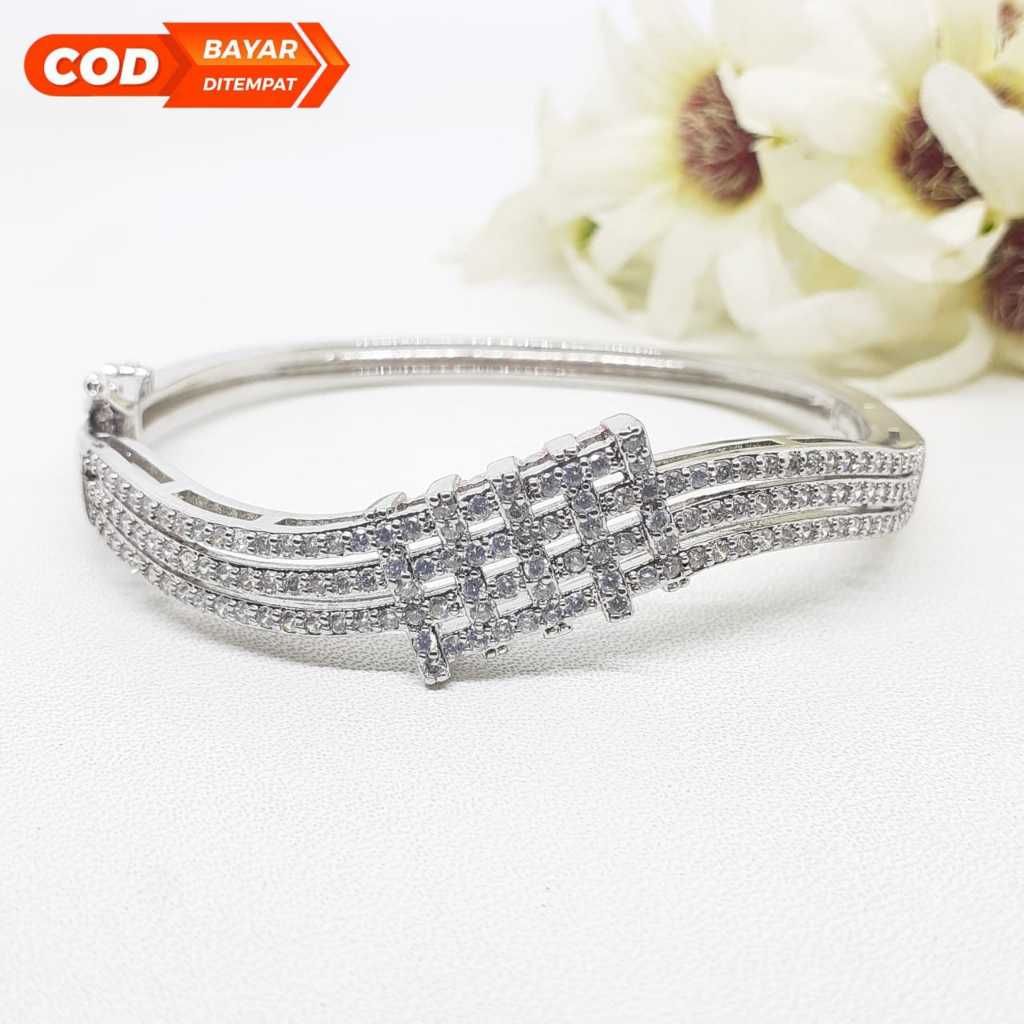mytitanium-gelang xuping lapis emas model kekinian wanita dewasa kwalitas terbaik SNM84