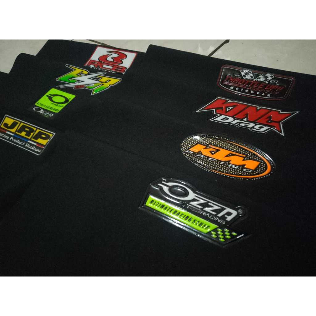 KULIT JOK MOTOR LOGO #RCB#THROTTLEUP#ESR#KINGDRAG#OZZA#KTM#JRP SBTECH