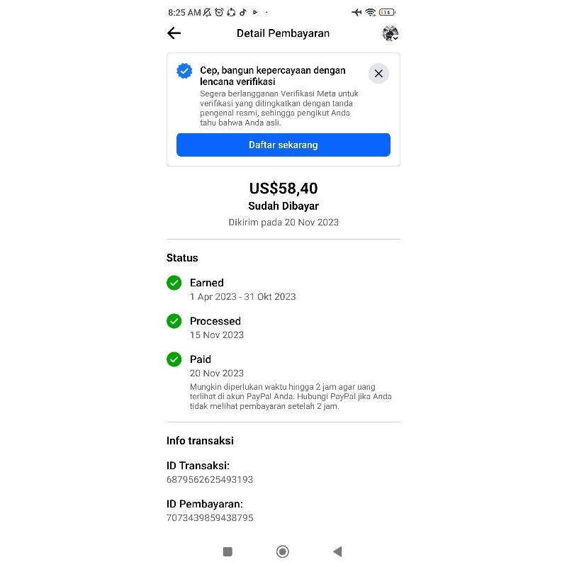 1 FB Pro FULL MONET Bisa Hasilkan dolar