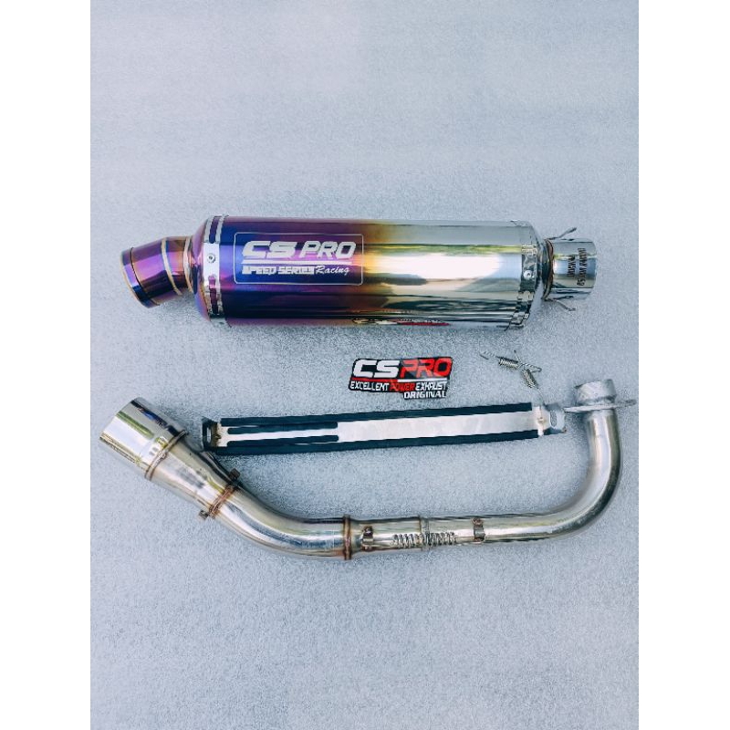 Knalpot Cs Pro Original Model Oval Suara Ngebass All new Scoopy Beat new Genio Nmax Aerox Vario Pcx