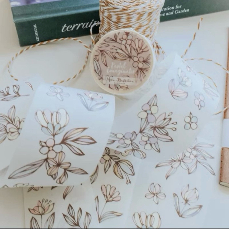 

[Sample per loop] Meow Illustration Pastel Imaginator Washi Tape