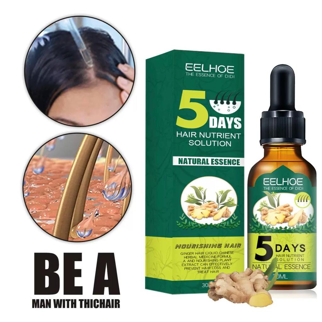 EELHOE Hair Growth Serum Penumbuh Rambut Wanita Pria Secara Cepat - Clothes of Skin 7 Days Ginger Ge