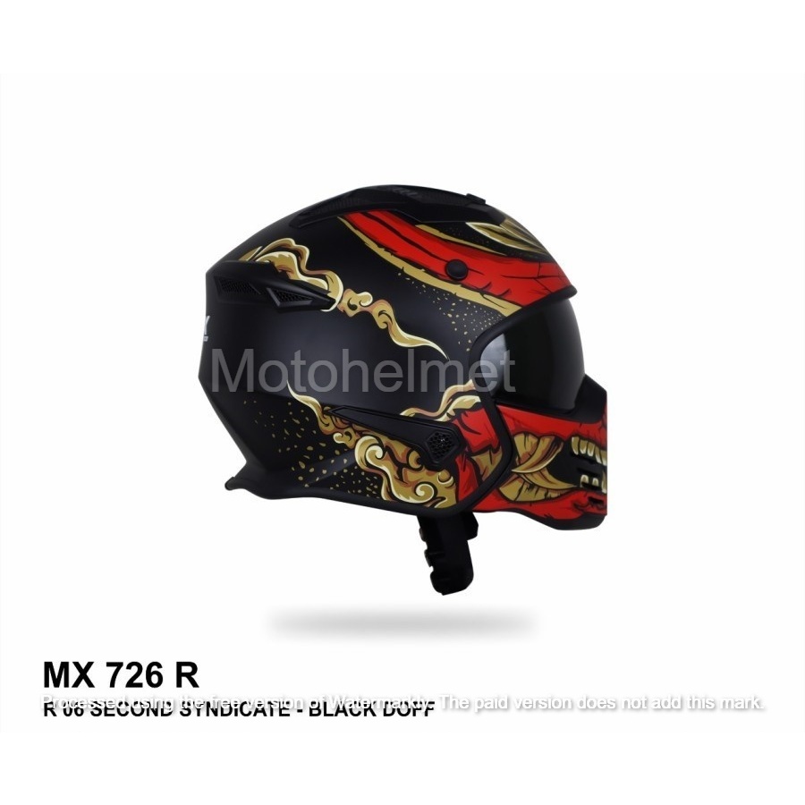 Helm JPX Full Face Mx-726R - R06 Second Syndicate