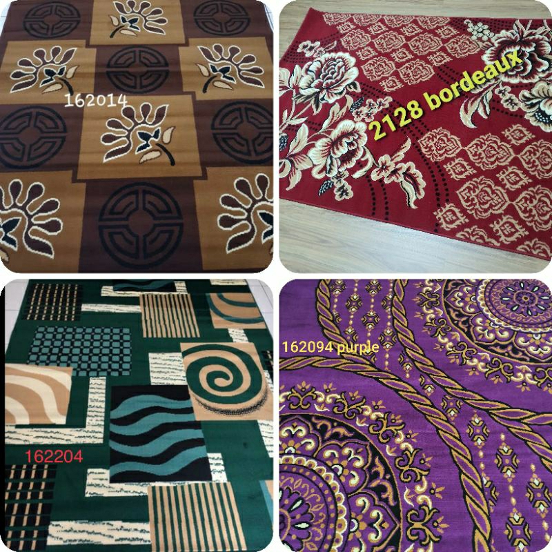 Karpet permadani berbagai motif ukuran 160x210