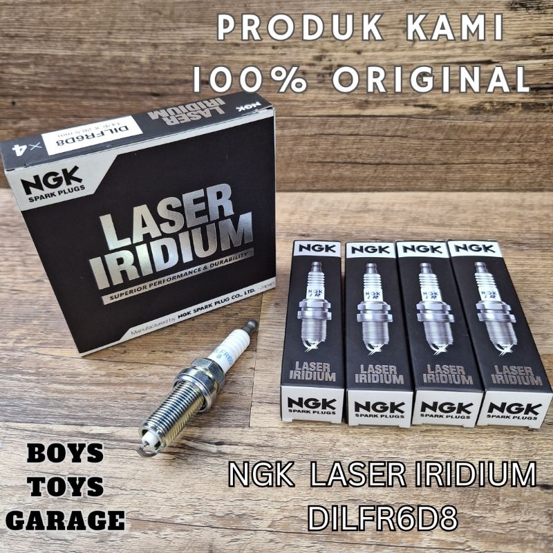 Busi Toyota Innova Lama Fortuner Prado 2.0 1TR 2.7 2TR NGK Laser Iridium DILFR6D8 Innova Reborn