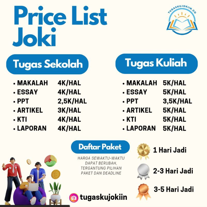 

Tugas Makalah, Essay, PPT, Artikel dll