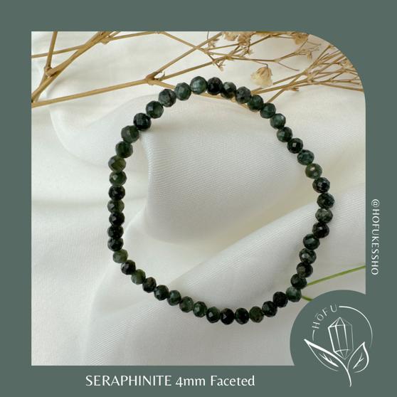 Gelang Batu Alam Seraphinite Natural Crystal Bracelet