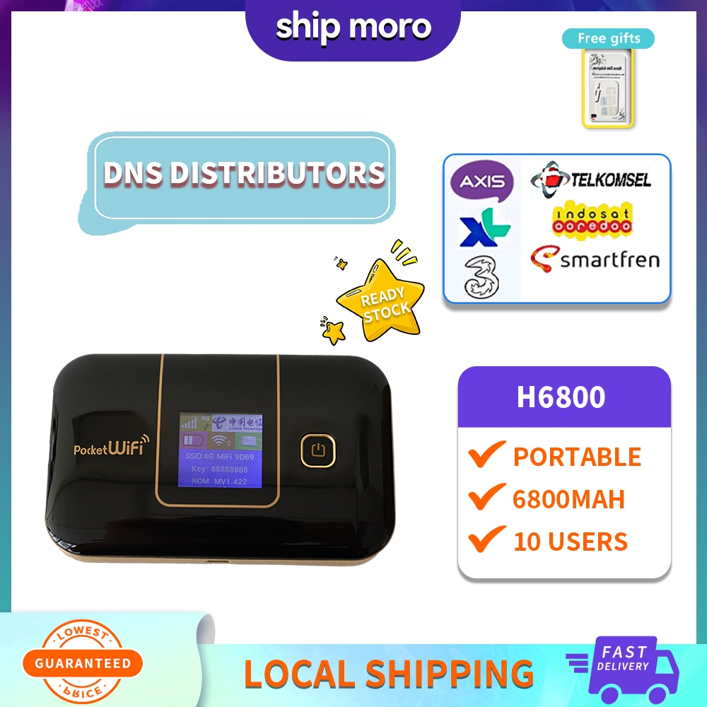 H6800 4G LTE POCKET WiFi Battery wireless  DATA AND HOTSPOT Tethering Hotspot Portable Modem