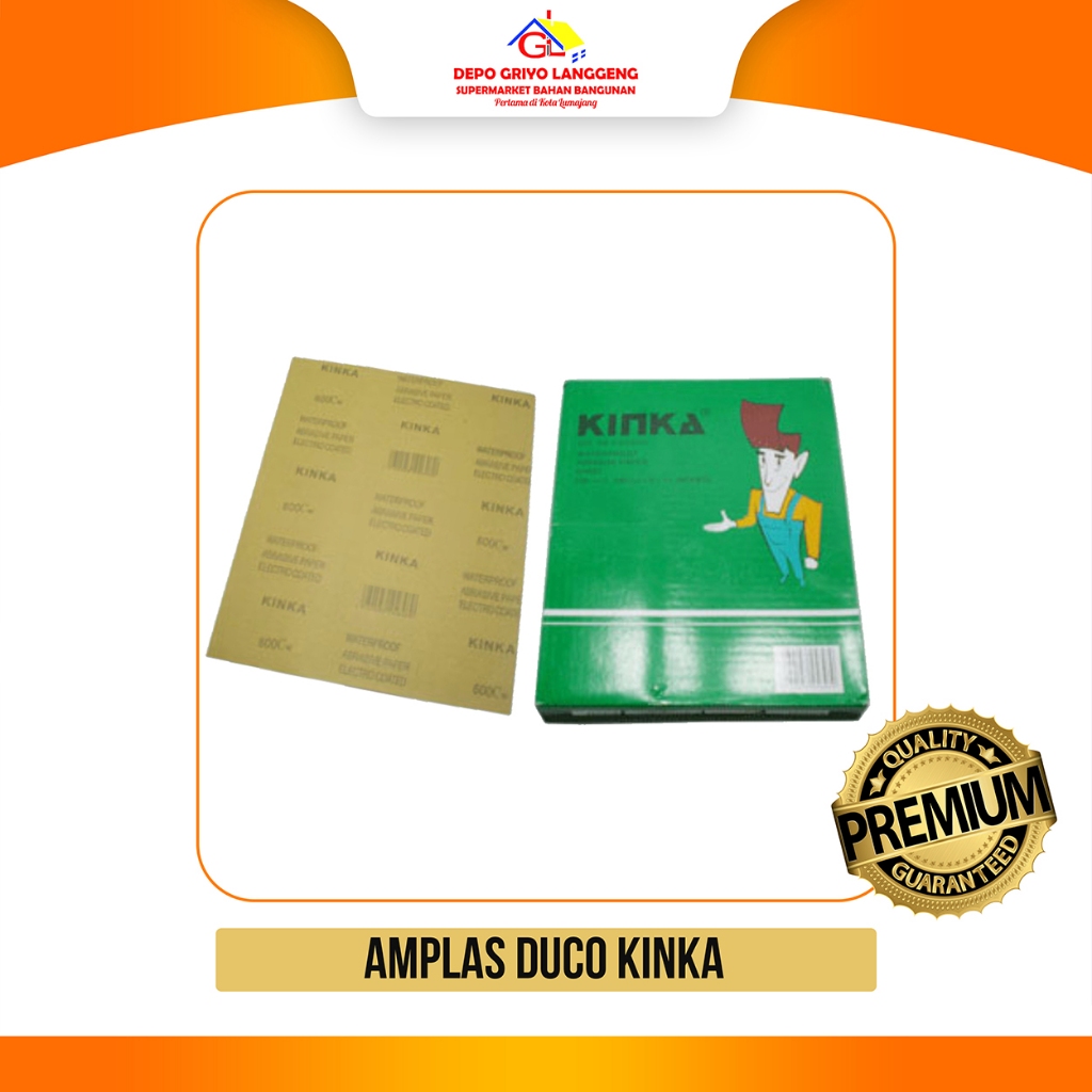 AMPLAS DUCO KINKA AMPLAS GOSOK AMPLAS KINKA KERTAS GOSOK