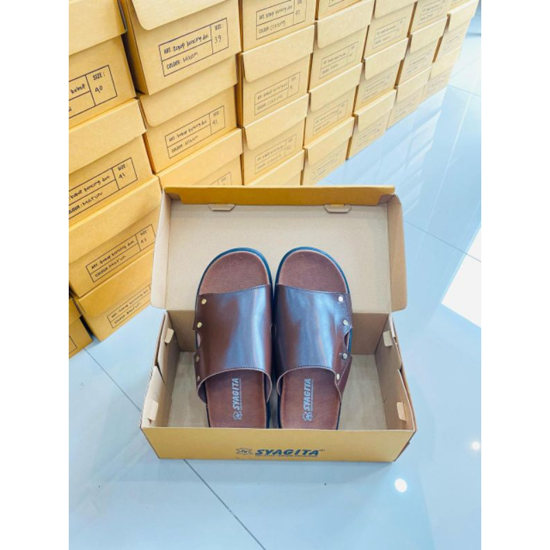 Sandal kulit pria asli Garut