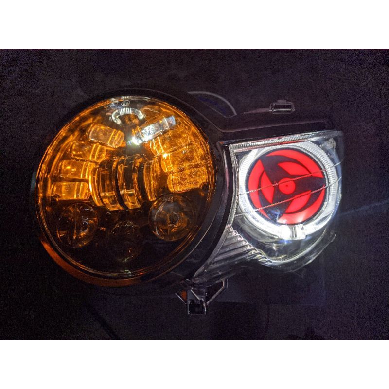 Lampu depan Tiger Revo PC daymaker 5,75inc set SARINGGAN