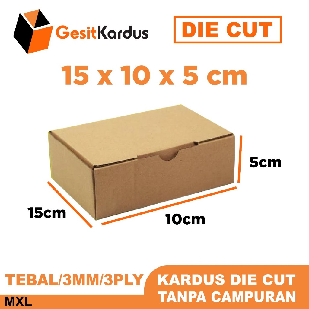 

[ DIE CUT ] KARDUS 15x10x5 CM KOTAK BOX DUS PACKING