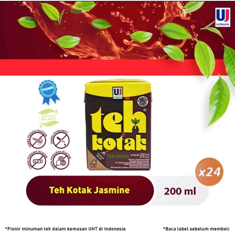 

Teh Kotak Jasmine 200 ml (isi 24 Pcs)