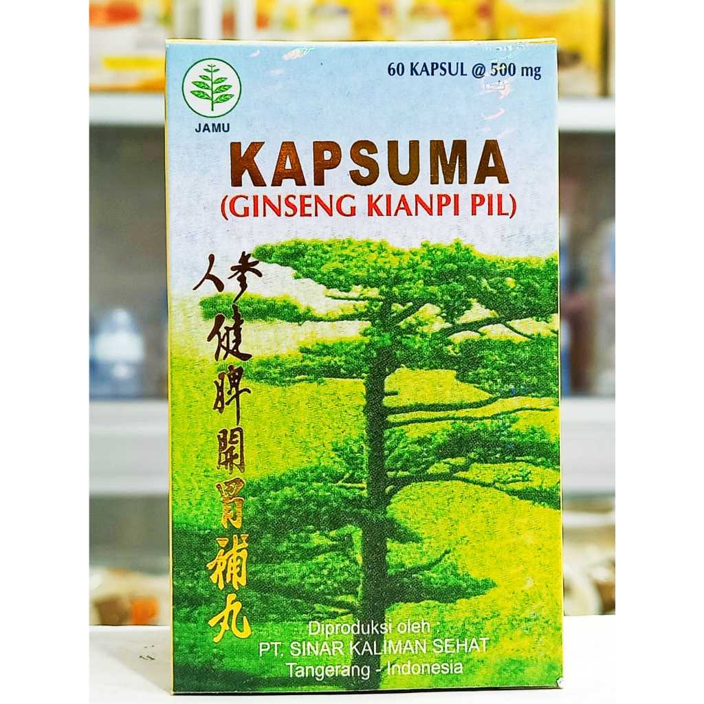 Kapsuma Ginseng Kianpi PIL 𝐈𝐒𝐈 𝟔𝟎 𝐊𝐀𝐏𝐒𝐔𝐋 - Suplemen Penambah Nafsu Makan dan Berat Badan