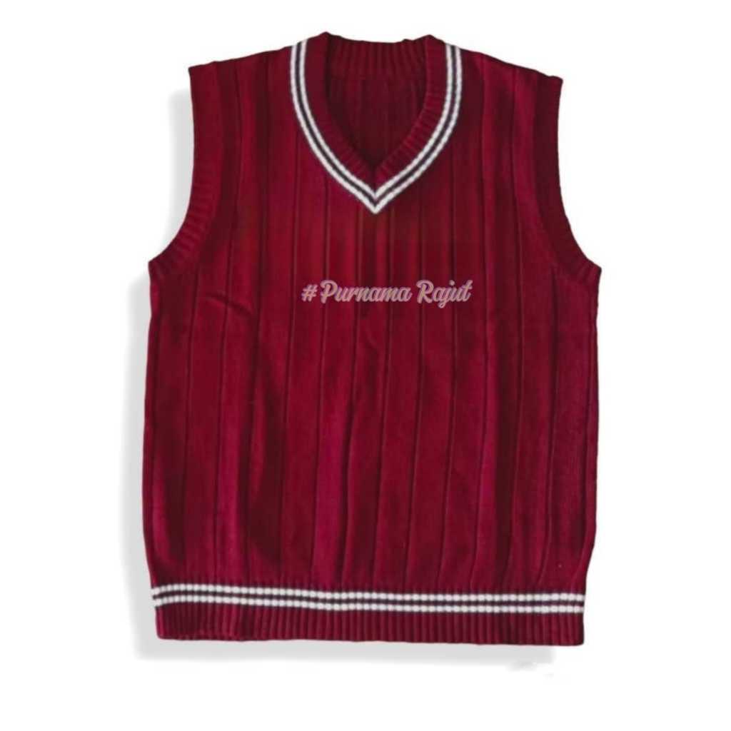 VEST RAJUT - ROMPI PRIA WANITA PREMIUM WARNA NAVY HITAM ABU CREAM COKSU MERAH MAROON