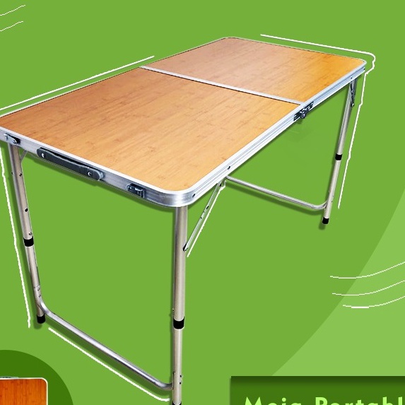 Promo Menarik Meja Lipat Koper Hpl Meja Serbaguna Meja Lipat Portable Meja Kaki Bulat