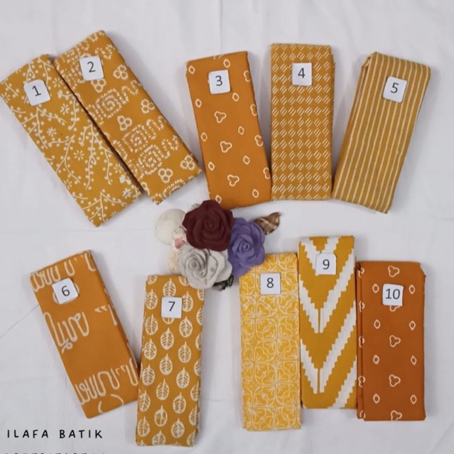 Batik cap. kuning. Tasik-garutan