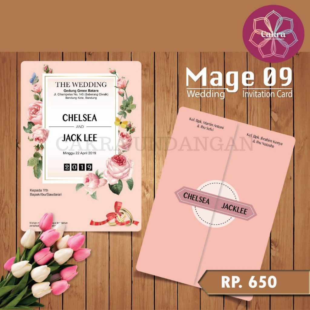 

Mage 09 Blangko Undangan Pernikahan CAKRA