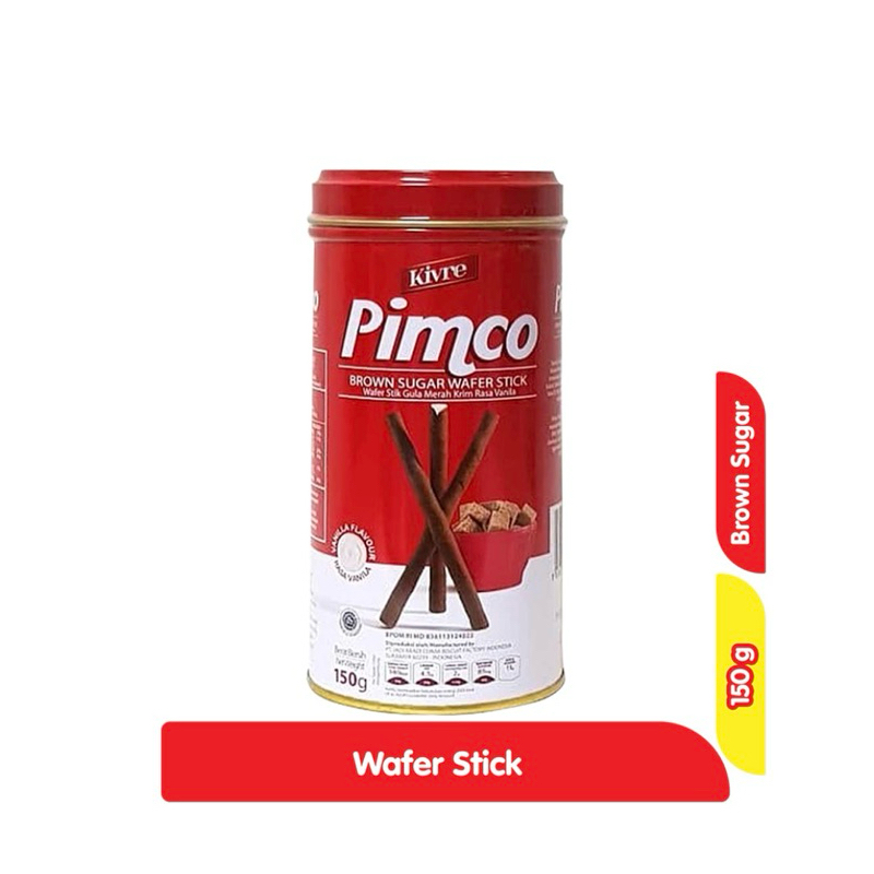 

Pimco Brown sugar wafer stick vanilla kaleng 150 g